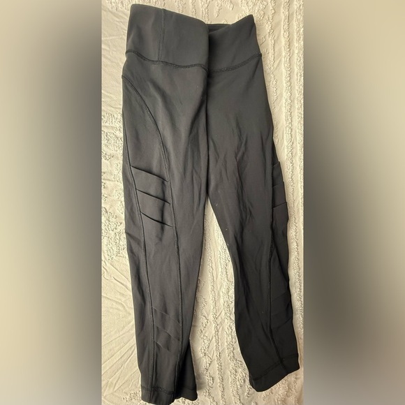 Lululemon Legging Womens Black Braid  Lasercut Athletic High Rise - Picture 4 of 9